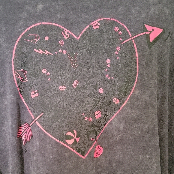 Torrid. Betsey Johnson. Gray. Sweatshirt , Hoodie Dress. Size 5. - Picture 2 of 7